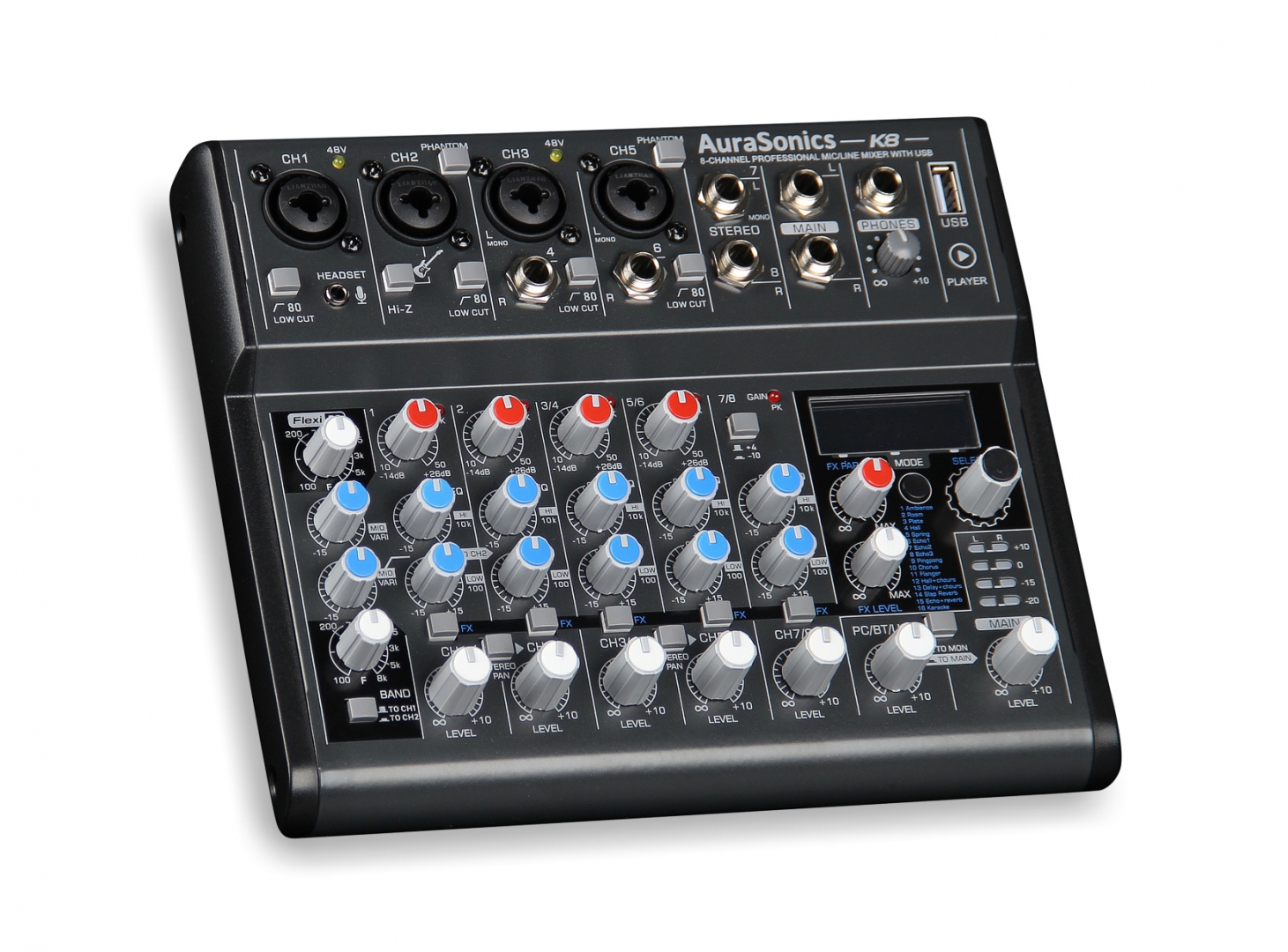 AuraSonics K8 компактный микшерный пульт в Дербенте