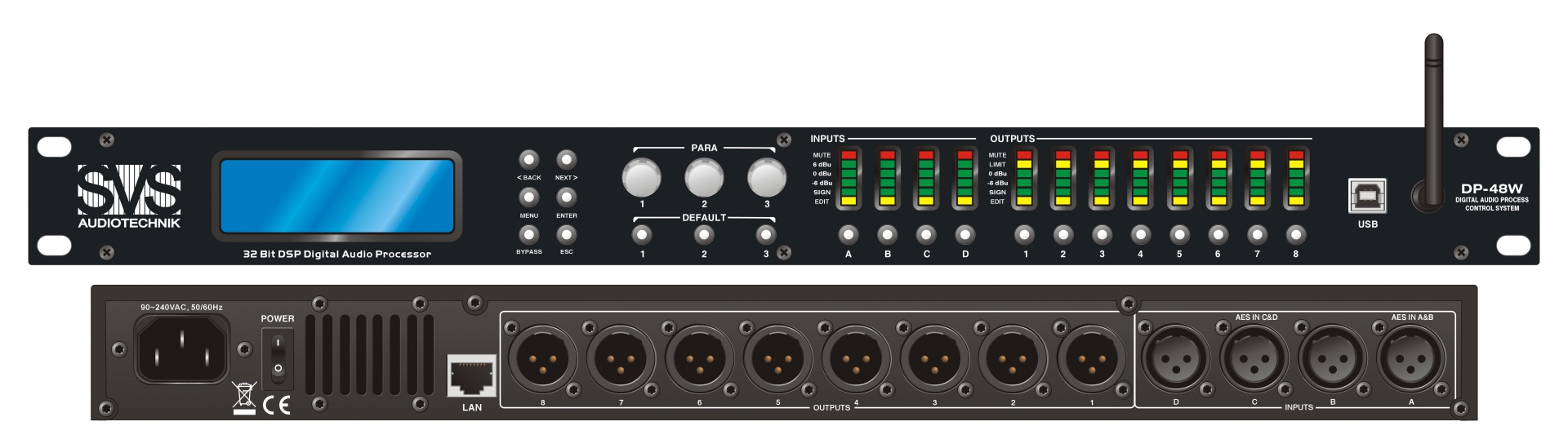 SVS Audiotechnik DP-48W Цифровой процессор: 4 входа 8 выходов в Дербенте